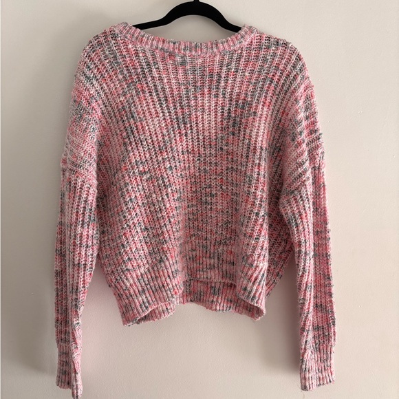 NOBO Sweaters - NOBO Pink Chunky Knit Sweater XL Cropped Cozy Soft Speckled